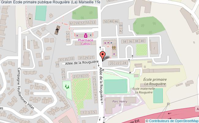 plan École Primaire Publique Rouguière (la) Marseille 11e Marseille 11e