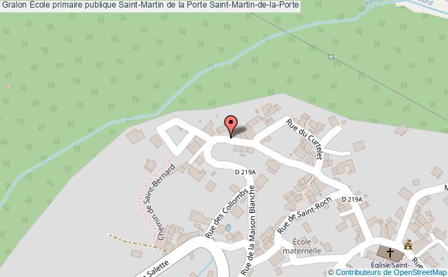 plan École Primaire Publique Saint-martin De La Porte Saint-martin-de-la-porte Saint-Martin-de-la-Porte
