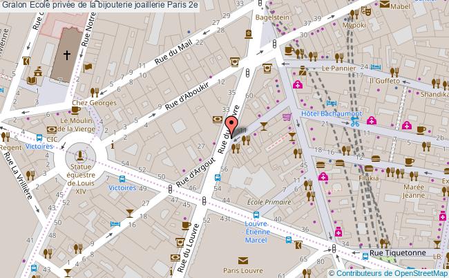 plan Ecole Privée De La Bijouterie Joaillerie Paris 2e Paris 2e