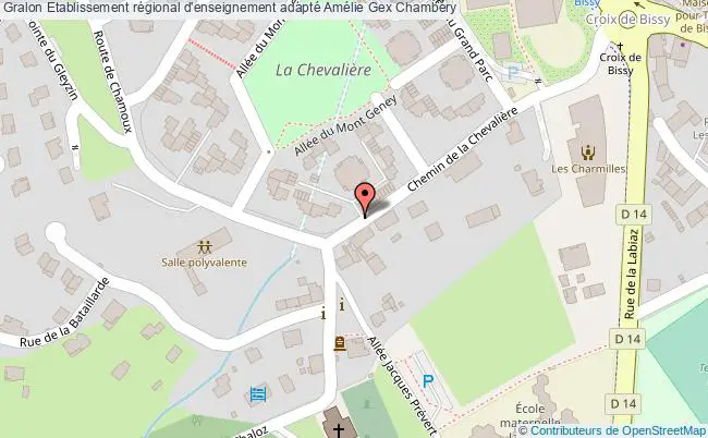 plan Etablissement Régional D'enseignement Adapté Amélie Gex Chambéry Chambéry