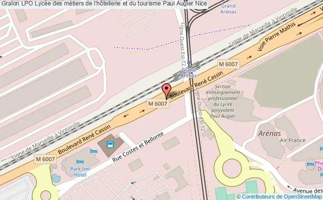 plan Lpo Lycée Des Métiers De L'hôtellerie Et Du Tourisme Paul Augier Nice Nice