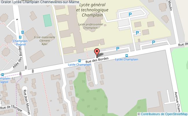 plan Lycée Champlain Chennevières-sur-marne Chennevières-sur-Marne