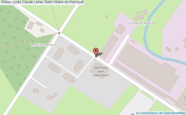 plan Lycée Claude Lehec Saint-hilaire-du-harcouët Saint-Hilaire-du-Harcouët