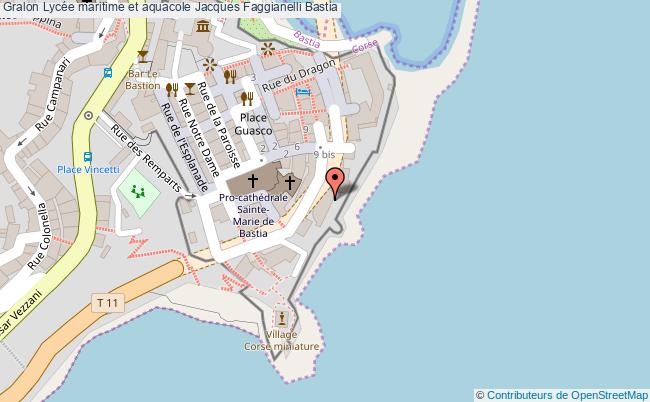 plan Lycée Maritime Et Aquacole Jacques Faggianelli Bastia Bastia