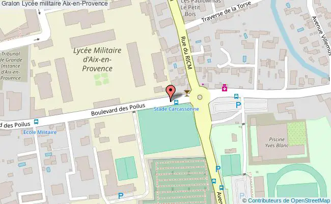 plan Lycée Militaire Aix-en-provence Aix-en-Provence