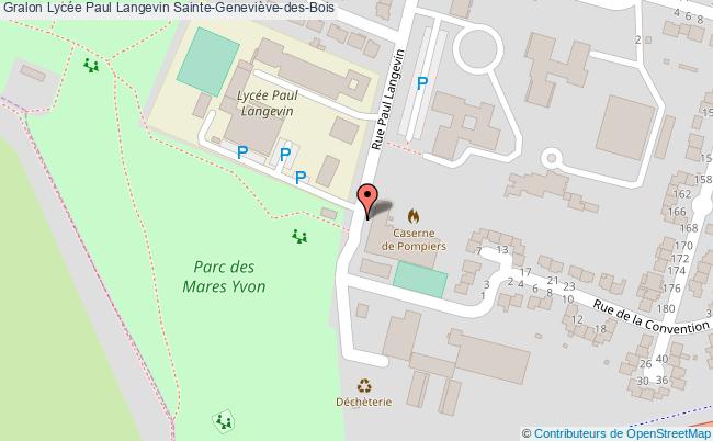 plan Lycée Paul Langevin Sainte-geneviève-des-bois Sainte-Geneviève-des-Bois