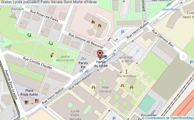 plan Lycée Polyvalent Pablo Neruda Saint-martin-d'hères Saint-Martin-d'Hères