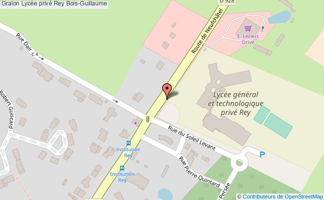 plan Lycée Privé Rey Bois-guillaume Bois-Guillaume