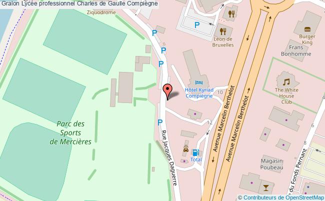 plan Lycée Professionnel Charles De Gaulle Compiègne Compiègne