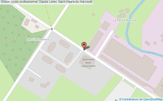 plan Lycée Professionnel Claude Lehec Saint-hilaire-du-harcouët Saint-Hilaire-du-Harcouët