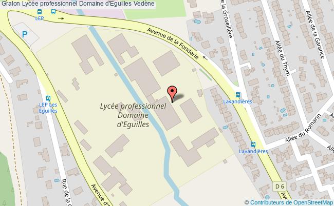plan Lycée Professionnel Domaine D'eguilles Vedène Vedène