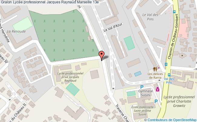 plan Lycée Professionnel Jacques Raynaud Marseille 13e Marseille 13e