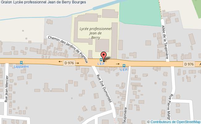 plan Lycée Professionnel Jean De Berry Bourges Bourges