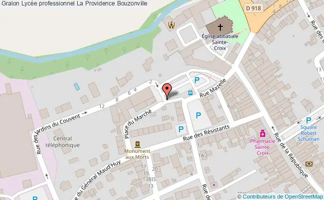 plan Lycée Professionnel La Providence Bouzonville Bouzonville