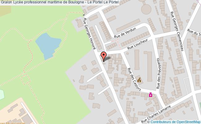 plan Lycée Professionnel Maritime De Boulogne - Le Portel Le Portel Le Portel