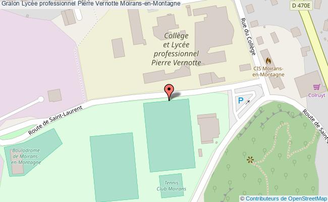 plan Lycée Professionnel Pierre Vernotte Moirans-en-montagne Moirans-en-Montagne