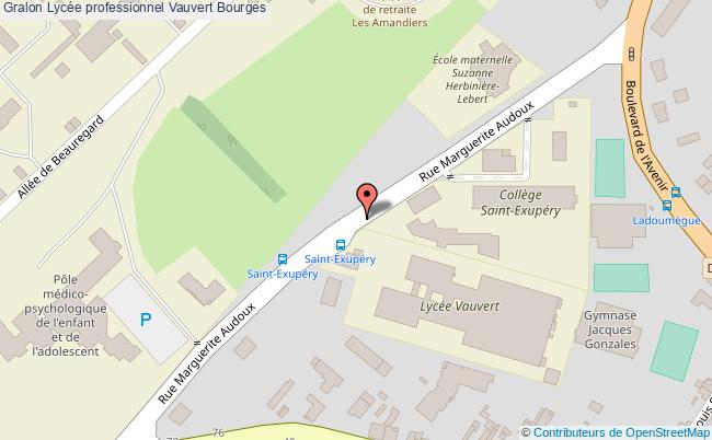plan Lycée Professionnel Vauvert Bourges Bourges