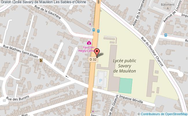 plan Lycée Savary De Mauléon Les Sables-d'olonne Les Sables-d'Olonne