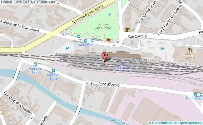 plan gare  Beauvais