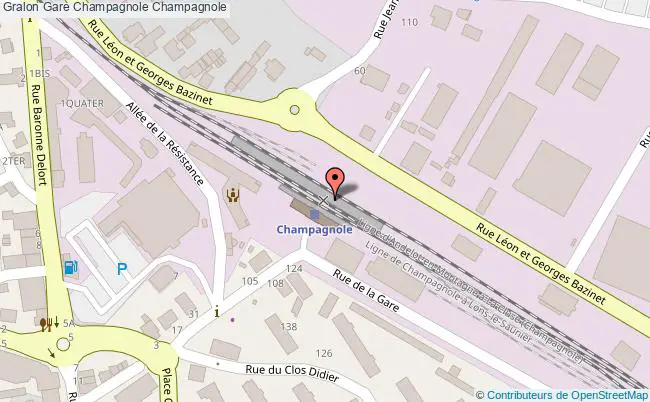 plan gare  Champagnole