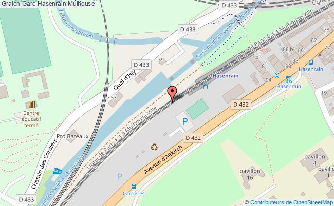 plan gare  Mulhouse