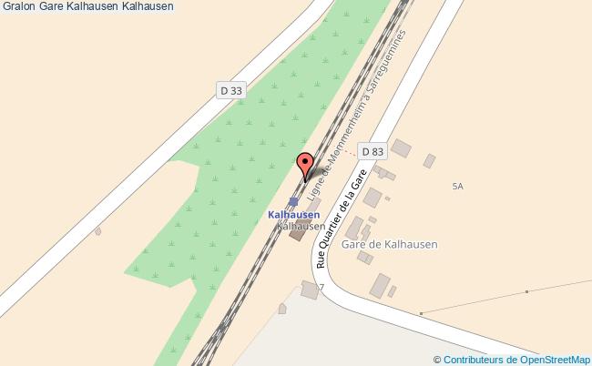 plan gare  Kalhausen