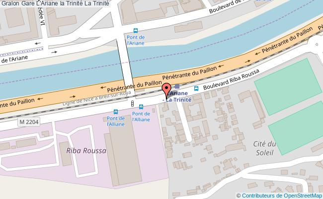 plan gare  La Trinité