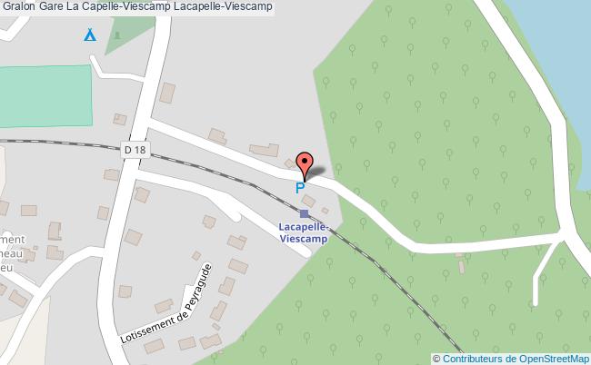 plan gare  Lacapelle-Viescamp