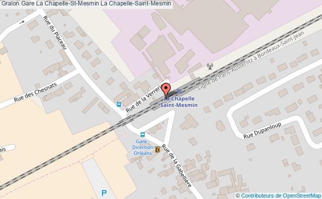 plan gare  La Chapelle-Saint-Mesmin