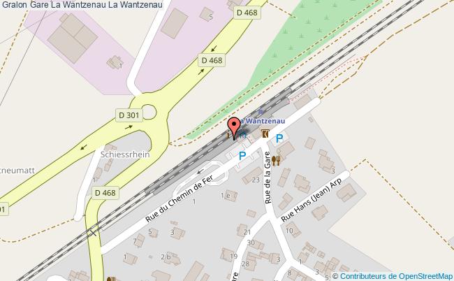 plan gare  La Wantzenau
