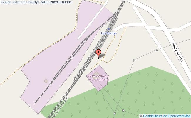 plan gare  Saint-Priest-Taurion