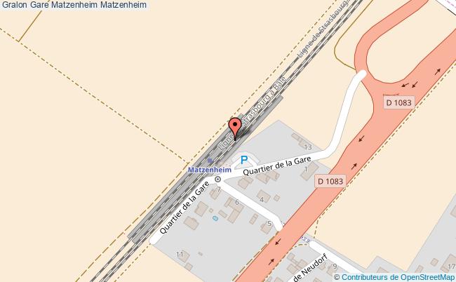 plan gare  Matzenheim