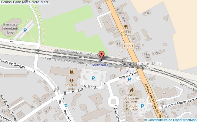 plan gare  Metz