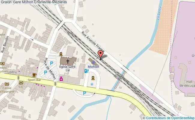 plan gare  Charleville-Mézières