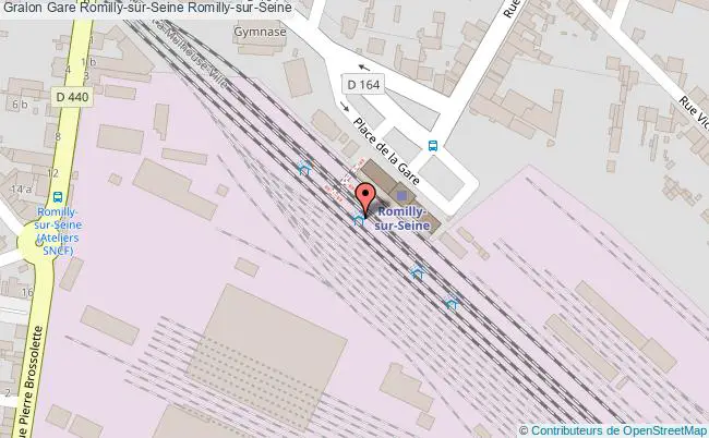 plan gare  Romilly-sur-Seine