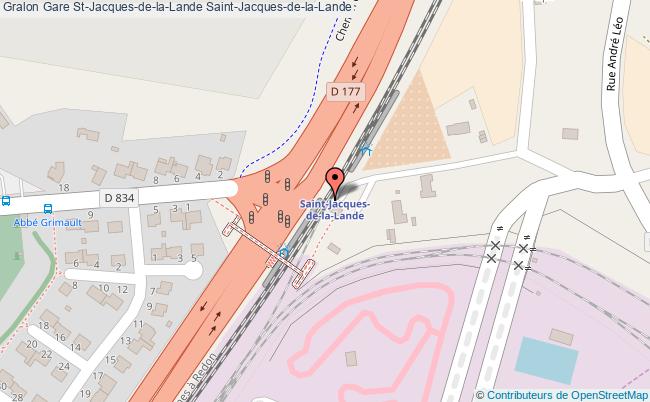plan gare  Saint-Jacques-de-la-Lande