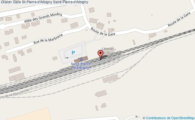 plan gare  Saint-Pierre-d'Albigny