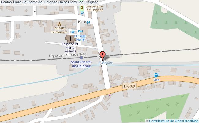 plan gare  Saint-Pierre-de-Chignac
