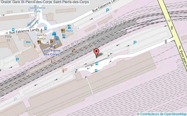 plan gare  Saint-Pierre-des-Corps