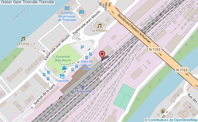 Informations Thionville horaires trains Gare thionville