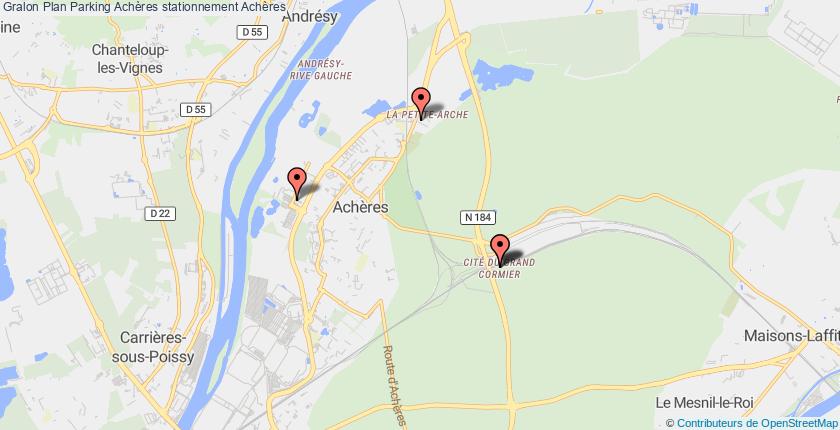 plan parkings Achères