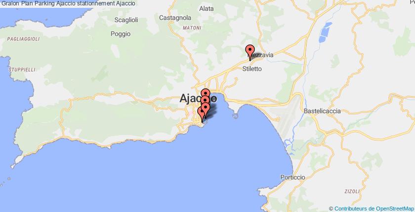 plan parkings Ajaccio