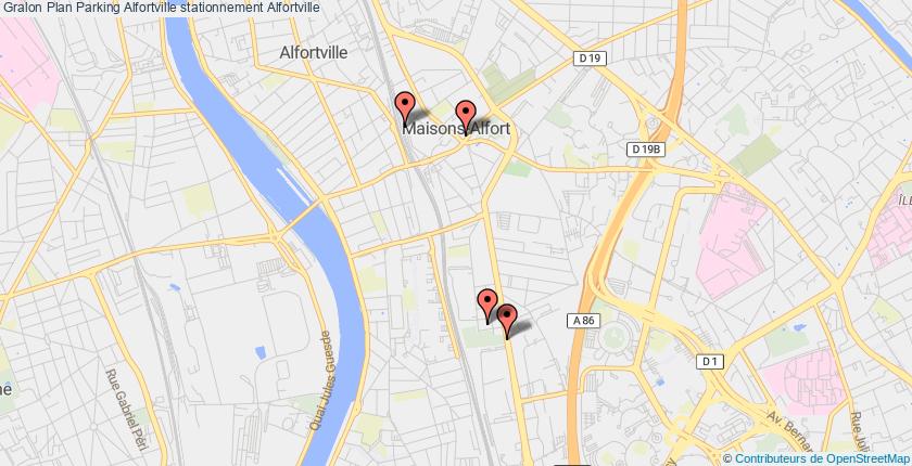 plan parkings Alfortville