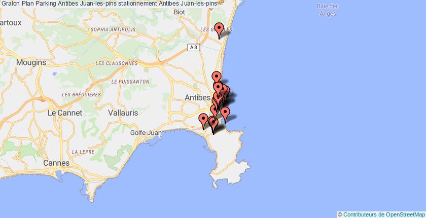 plan parkings Antibes Juan-les-pins