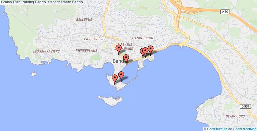 plan parkings Bandol