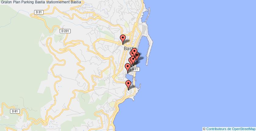 plan parkings Bastia