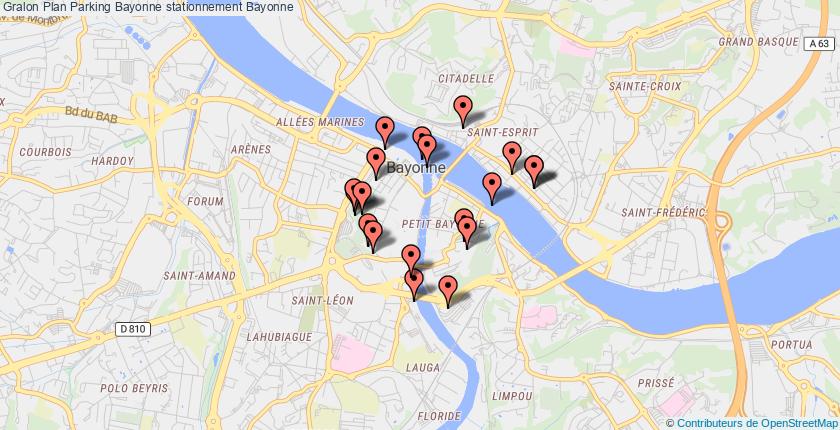 plan parkings Bayonne