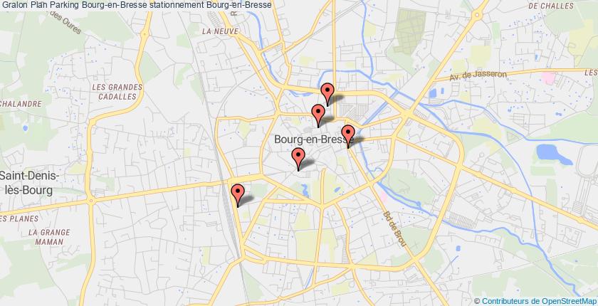 plan parkings Bourg-en-Bresse