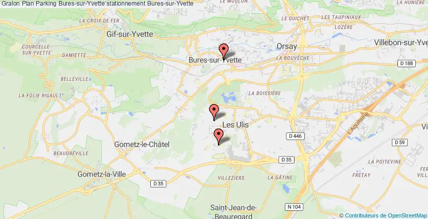 plan parkings Bures-sur-Yvette