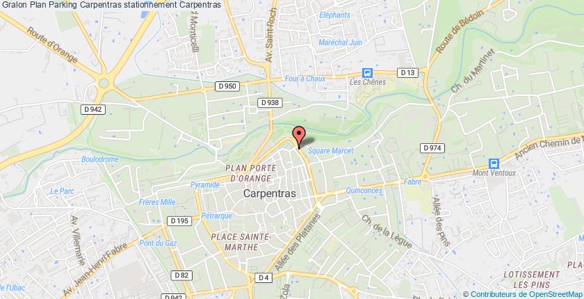 plan parkings Carpentras